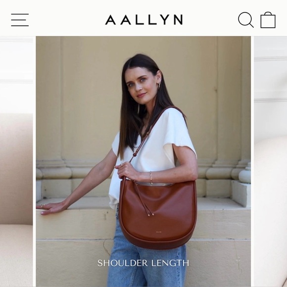 Aallyn Marley Hobo Shoulder Bag in Brown - Picture 6 of 9